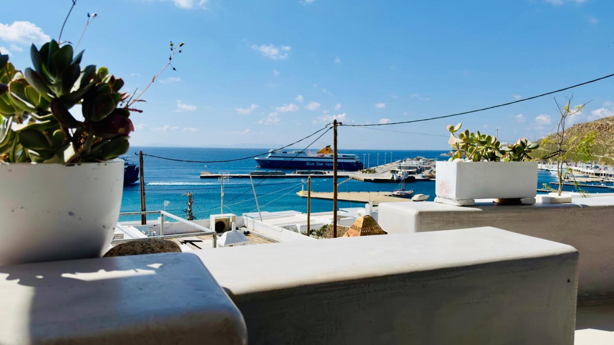 Mykonos Tourlos Nests - Sea View Escape Appartement Buitenkant foto